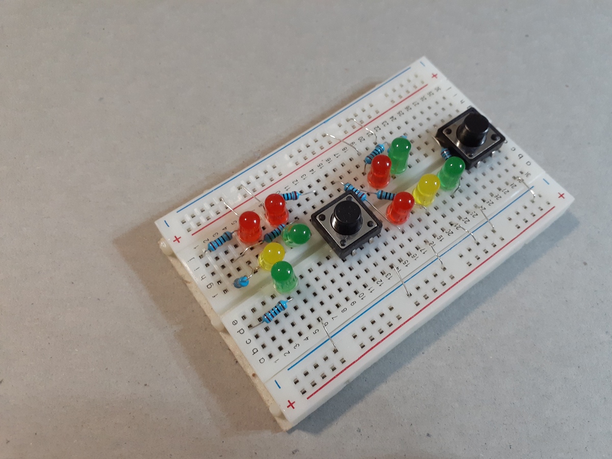 Traffic lights build Traffic lights build