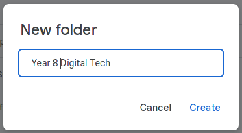 Google Drive name folder